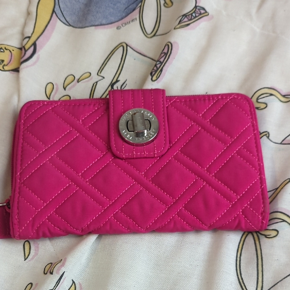 Pink vera Bradley Quilted Women's Wallet